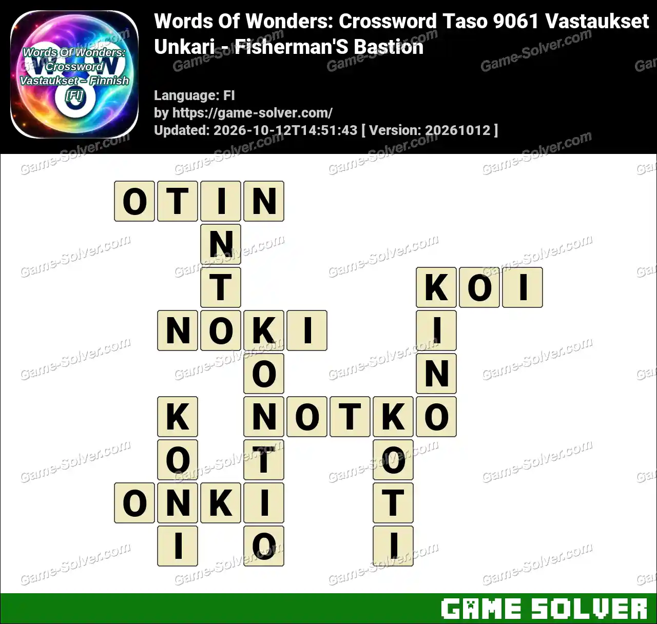 Words Of Wonders: Crossword Taso 9061 Vastaukset – Unkari – Fisherman’S Bastion